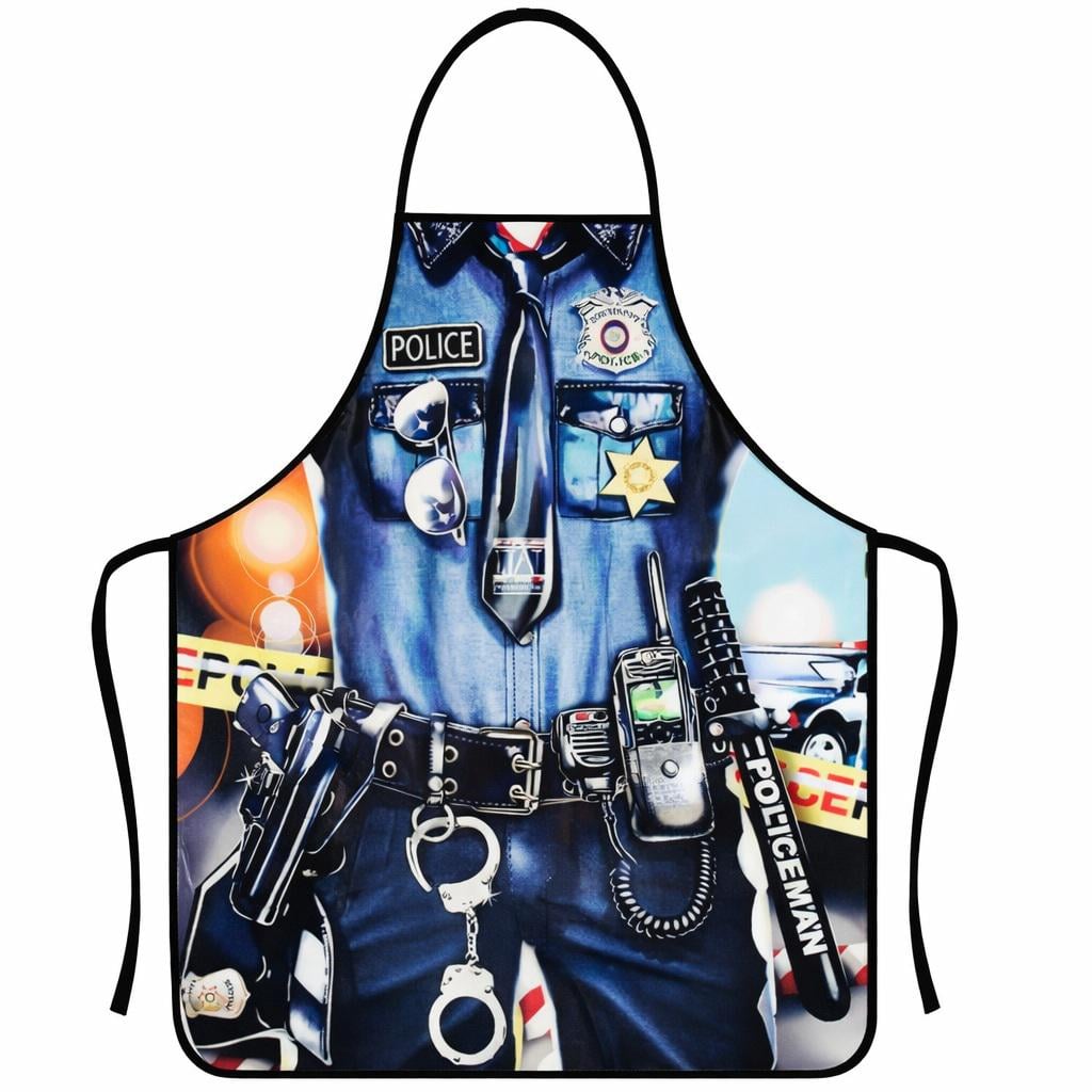 Фартух з приколом Поліцейський 75х60 см Різнокольоровий (50001)