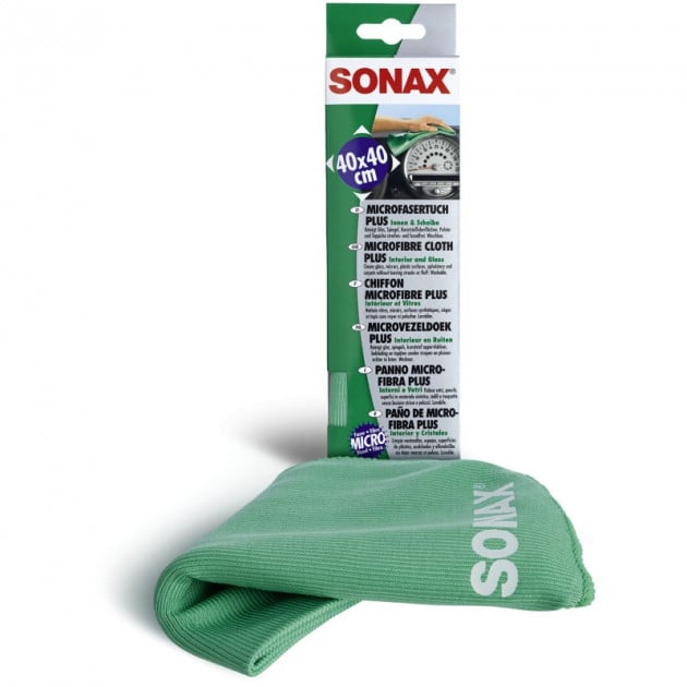 Серветка з мікрофібри для салону SONAX Microfibre Cloth Plus 40х40 см (416500)