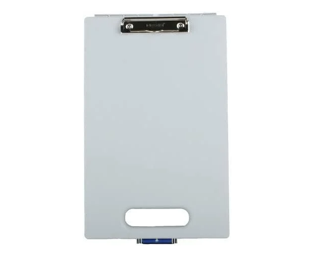 Папка з ручкою Dexas Clipcase-1 А4 40x25,5 см Срібний (1717-P06)