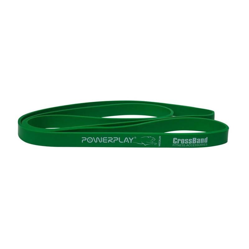 Резинка для фитнеса и подтягиваний PowerPlay Power Band 4115 16-32 кг Зеленый