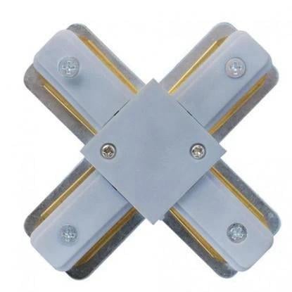 Соединитель шинопровода Х-образный HOROZ ELECTRIC Track Connector-Х 220-240V Серый (096-001-0003-031)