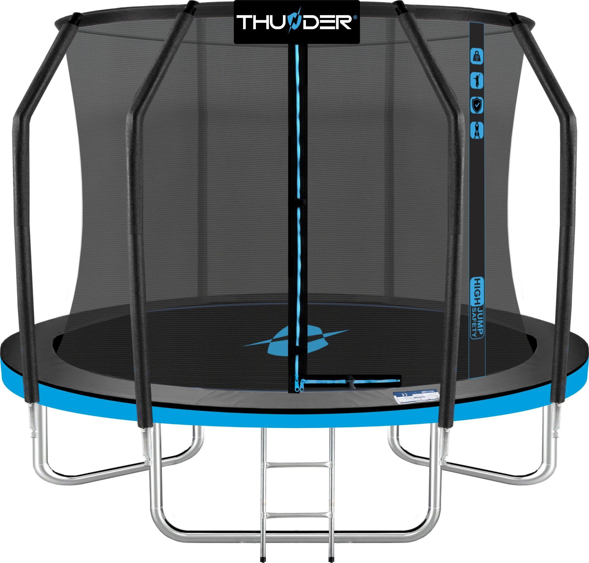 Батут Thunder INSIDE ELITE 8 ft Блакитний (22819555)