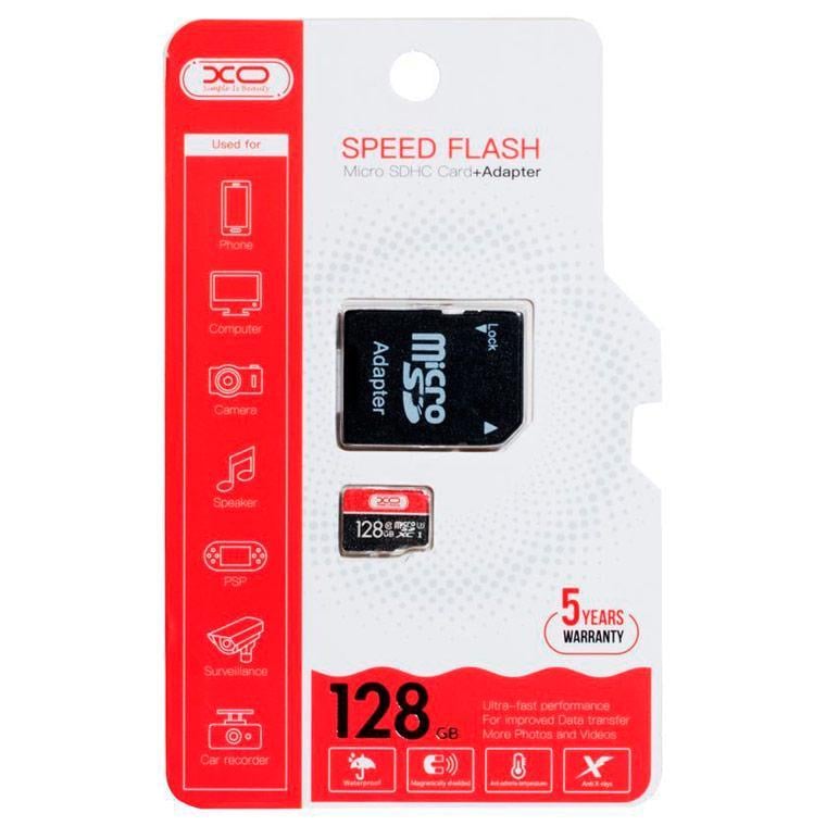 Карта памяти High Level microSD 128 GB Class 10 с адаптером SD (MAW-44126_754)