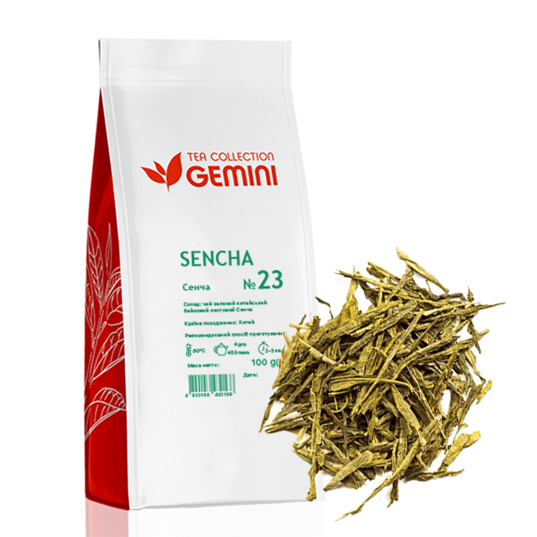 Чай листовий Gemini Sencha Сенча 100 г (494)