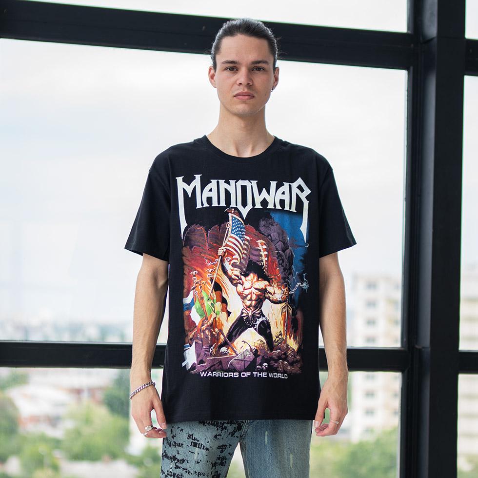 Футболка унисекс Manowar Warriors Of The World M Черный (00000001731) Футболка унисекс Manowar Warriors Of The World M Черный (00000001731)