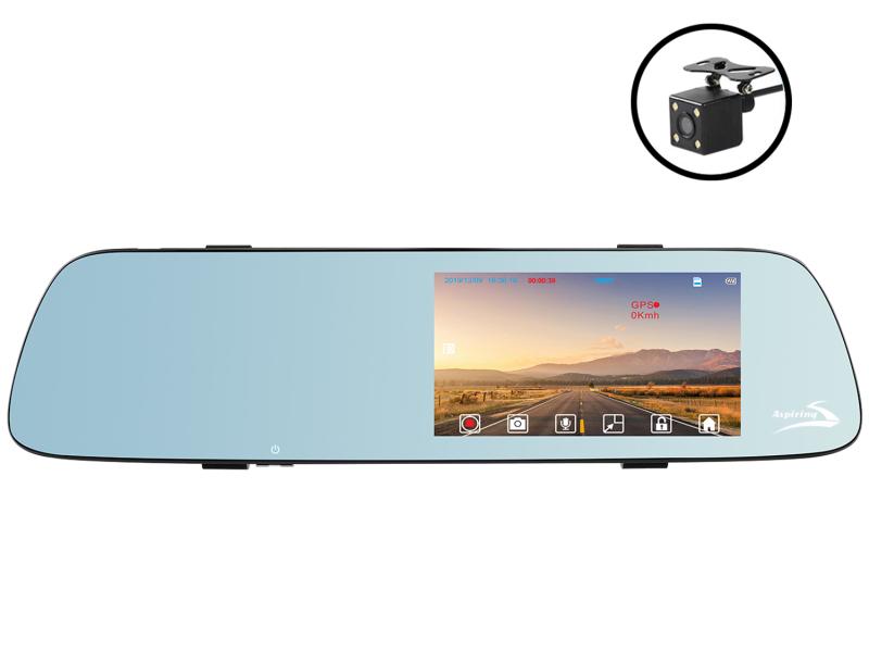 Зеркало с видеорегистратором Aspiring MAXI 1 Speedcam - фото 2 Зеркало с видеорегистратором Aspiring MAXI 1 Speedcam - фото 2