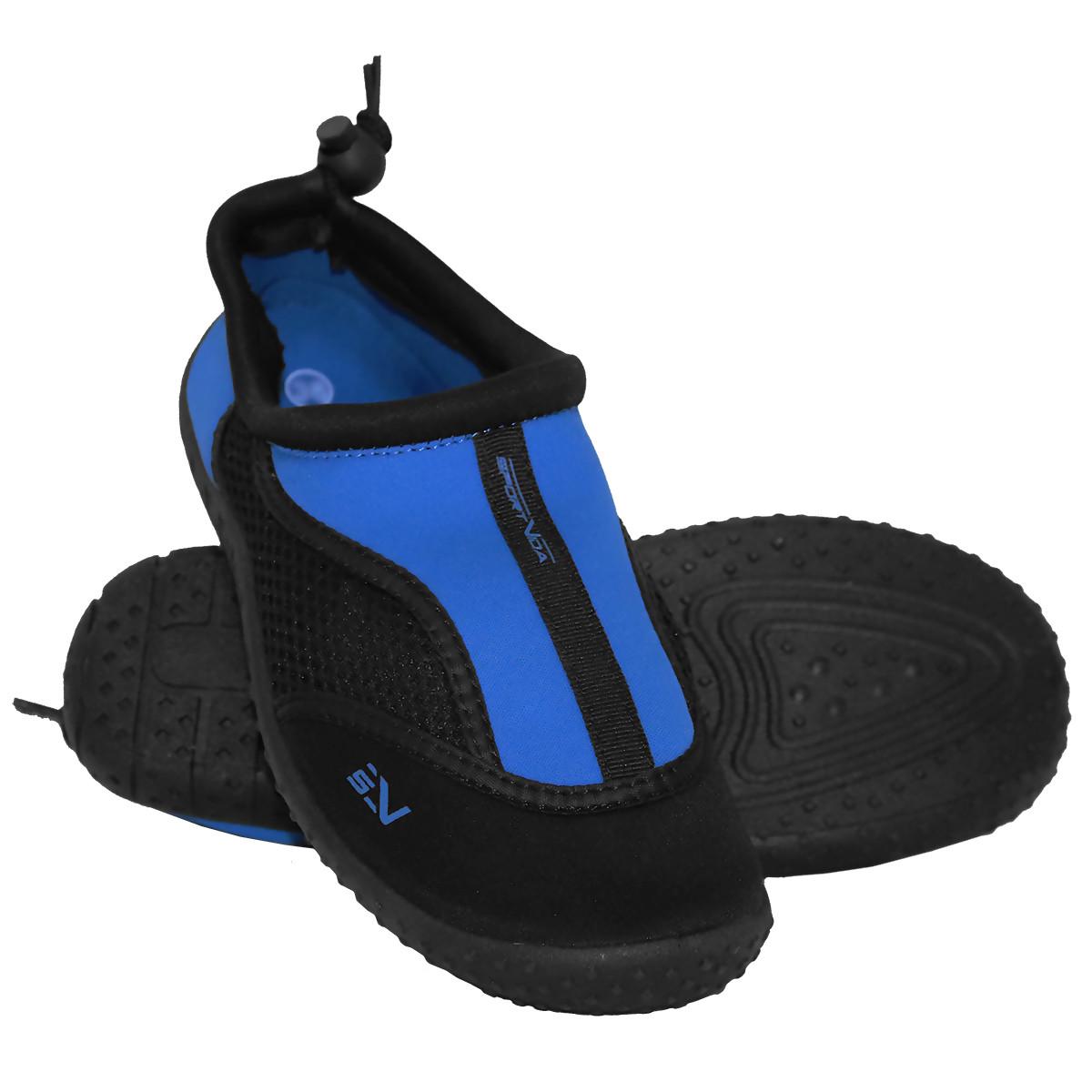 Аквашузы для пляжа и кораллов SportVida SV-GY0002-R36 Size 36 Black/Blue - фото 3