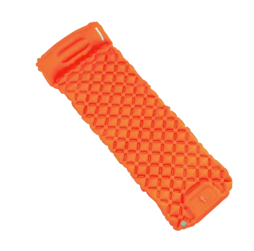 Килимок надувний PACOONE з подушкою та вбудованим насосом Помаранчевий (bzv-lje-mwm) - фото 1 Килимок надувний PACOONE з подушкою та вбудованим насосом Помаранчевий (bzv-lje-mwm) - фото 1