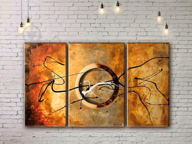 Модульная картина акрилом абстракция ArtStar MHM17_3_103 размер 60 х 100 см