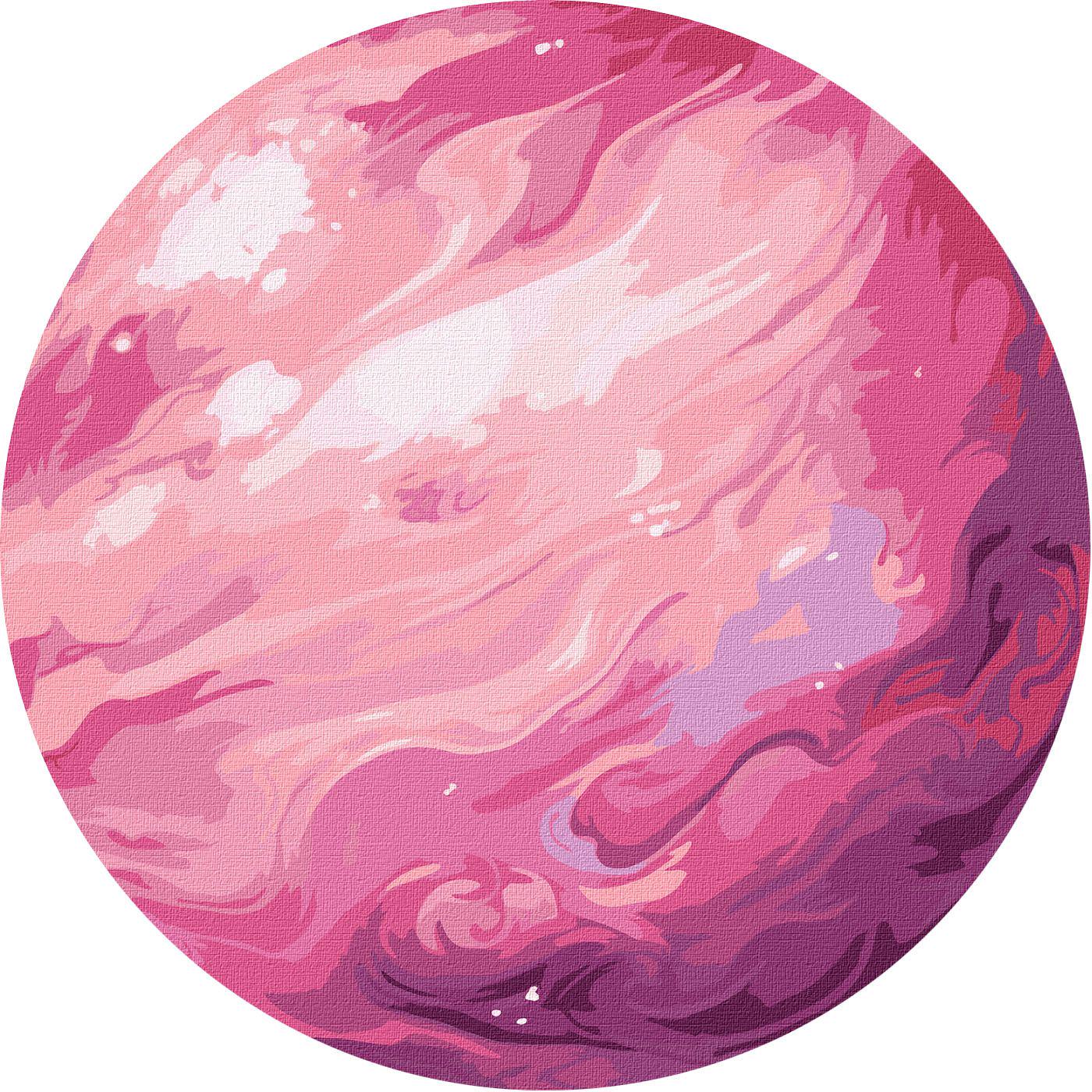 Картина по номерам Идейка Планета Мечта с подсветкой d 26 см (GA1062)