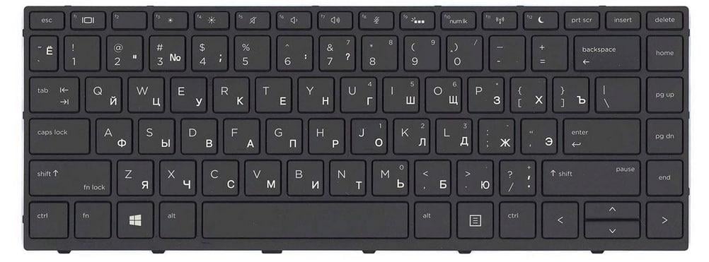 Клавиатура для ноутбука HP ProBook 430 G5 440 G5 с подсветкой клавиш матовая (819877-251)
