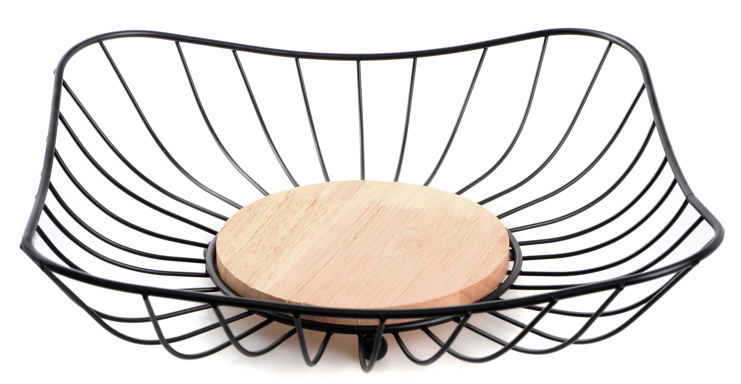 Фруктовница RINGEL Oder 8x28x28 см Черный (RG-9017)