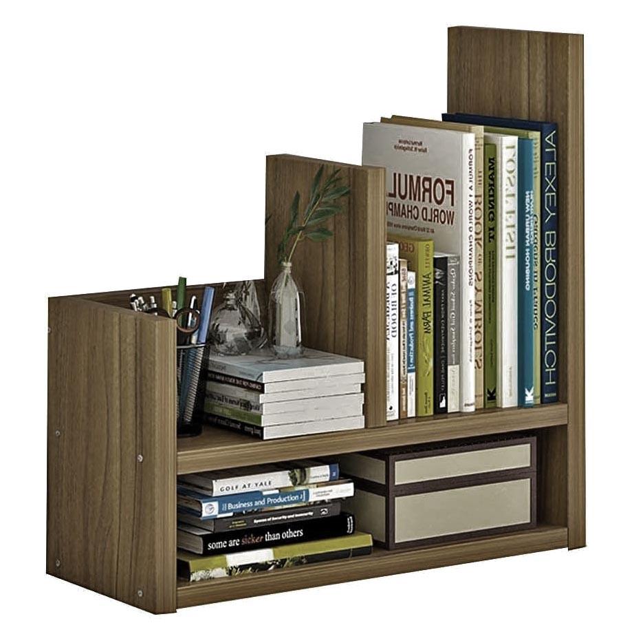 Полка книжная настольная из дерева Зорелин Палисандр (КПА-002402)