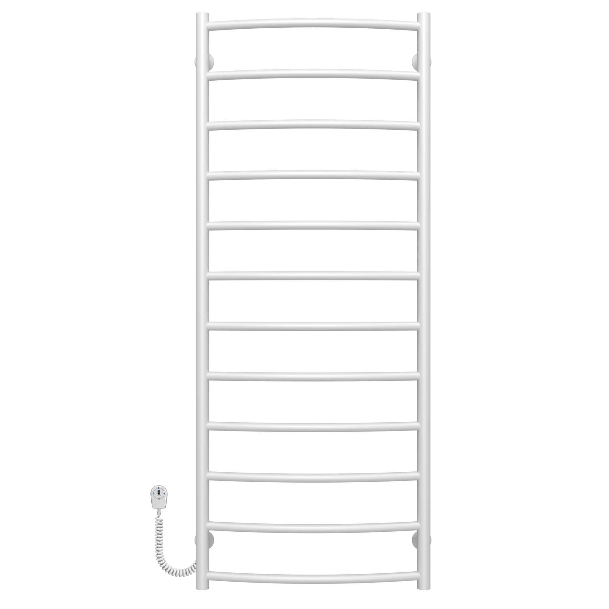 Полотенцесушитель электрический Deffi Классик П12 EF16 левое подключение нержавеющая сталь 500х1300 мм Белый (C.DK.130.50.12.E.W.L.5)