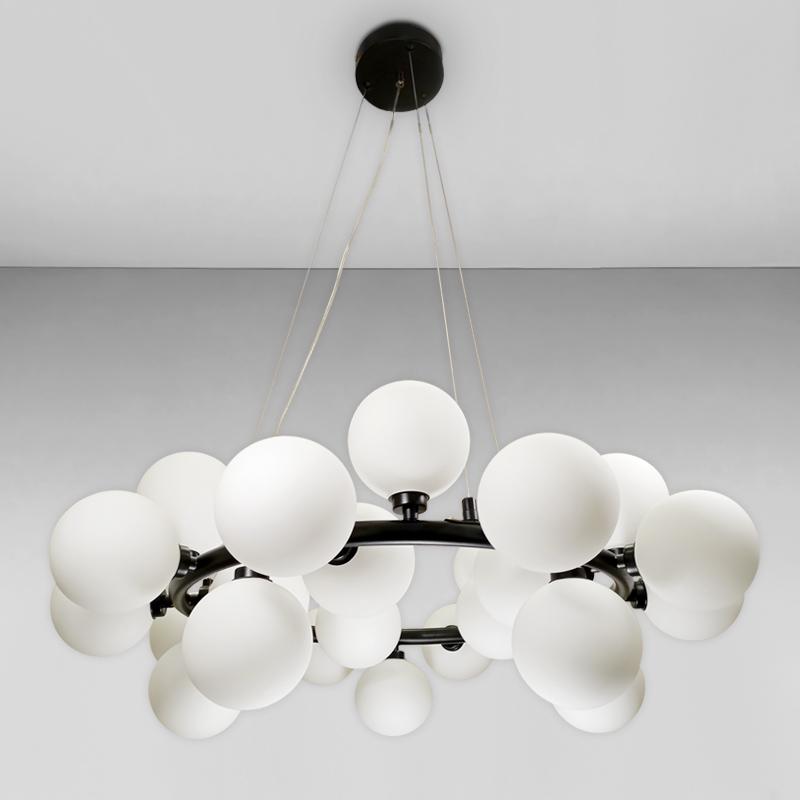 Люстра подвесная Light House LS-18066-25 Черный/Белый Люстра подвесная Light House LS-18066-25 Черный/Белый