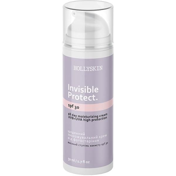 Крем для обличчя зволожувальний HOLLYSKIN Invisible Protect SPF30 від фотостаріння 50 мл (31637762)