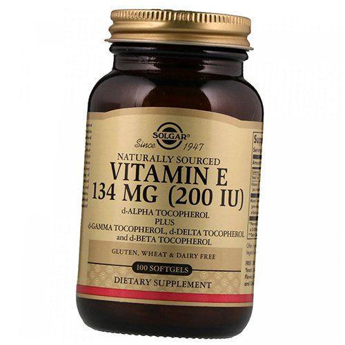 Витамины Solgar Vitamin E 200 IU Mixed Tocopherols 100 гел. капс. (36313167)