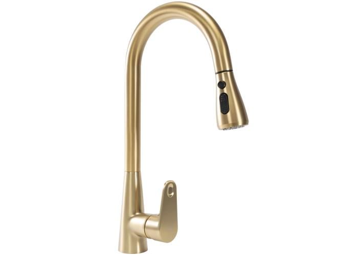 Змішувач для кухні REA Mild Золотий мат (REA-B4803) Змішувач для кухні REA Mild Золотий мат (REA-B4803)