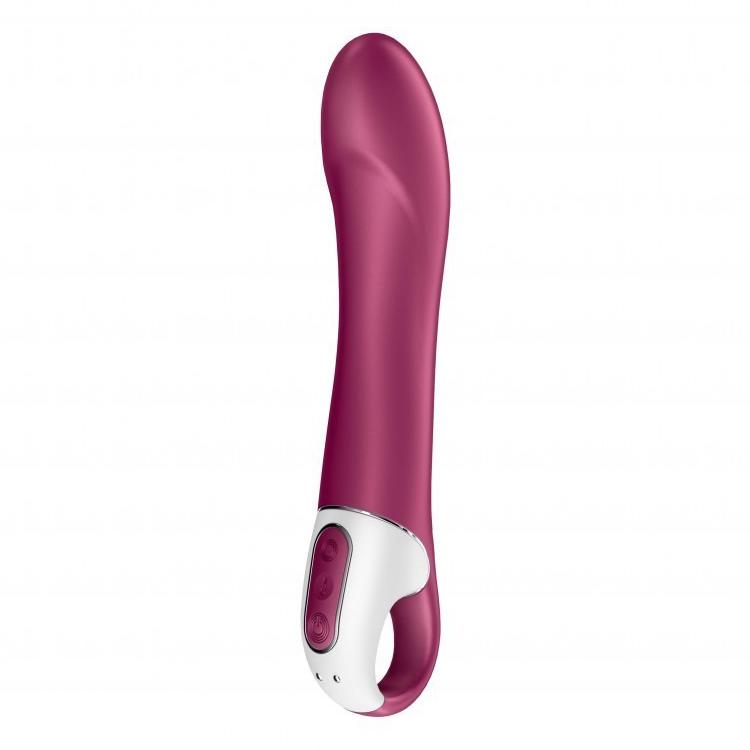 Вибратор для точки G с подогревом Satisfyer Big Heat 22 см Бордовый (31415)