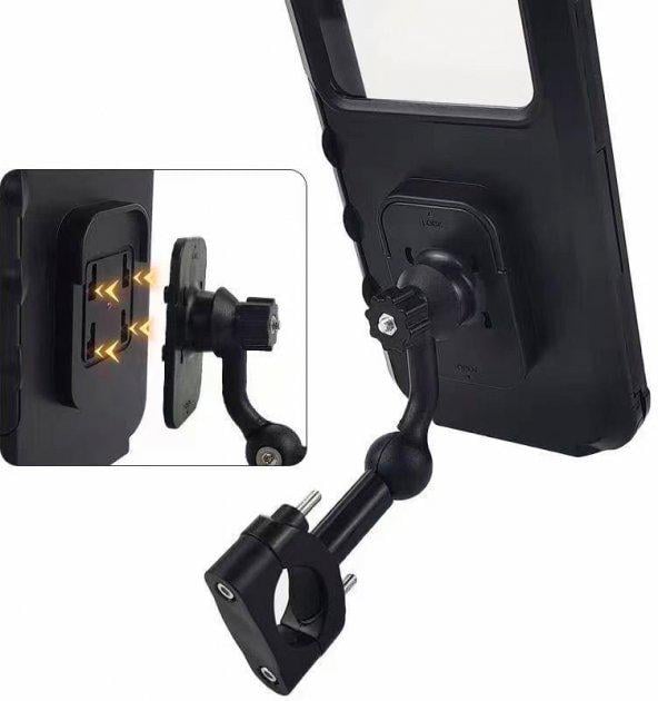 Велодержатель для телефона Xiamen Bicycle Phone Holder Black (ВТ050493) - фото 2