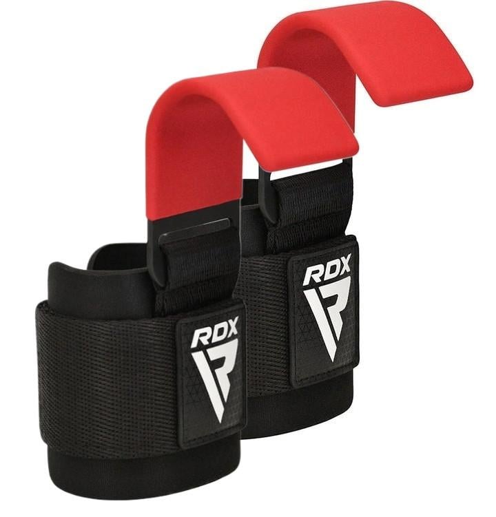 Гаки для тяги на зап'ястя RDX W5 Gym Hook Strap Red Plus (A-013074)