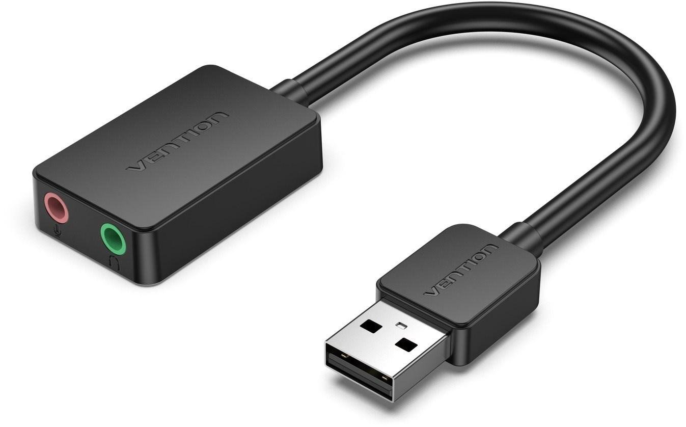 Звукова карта Vention USB Sound Card 2,0 Channel 0,15 м Black (CDYB0)