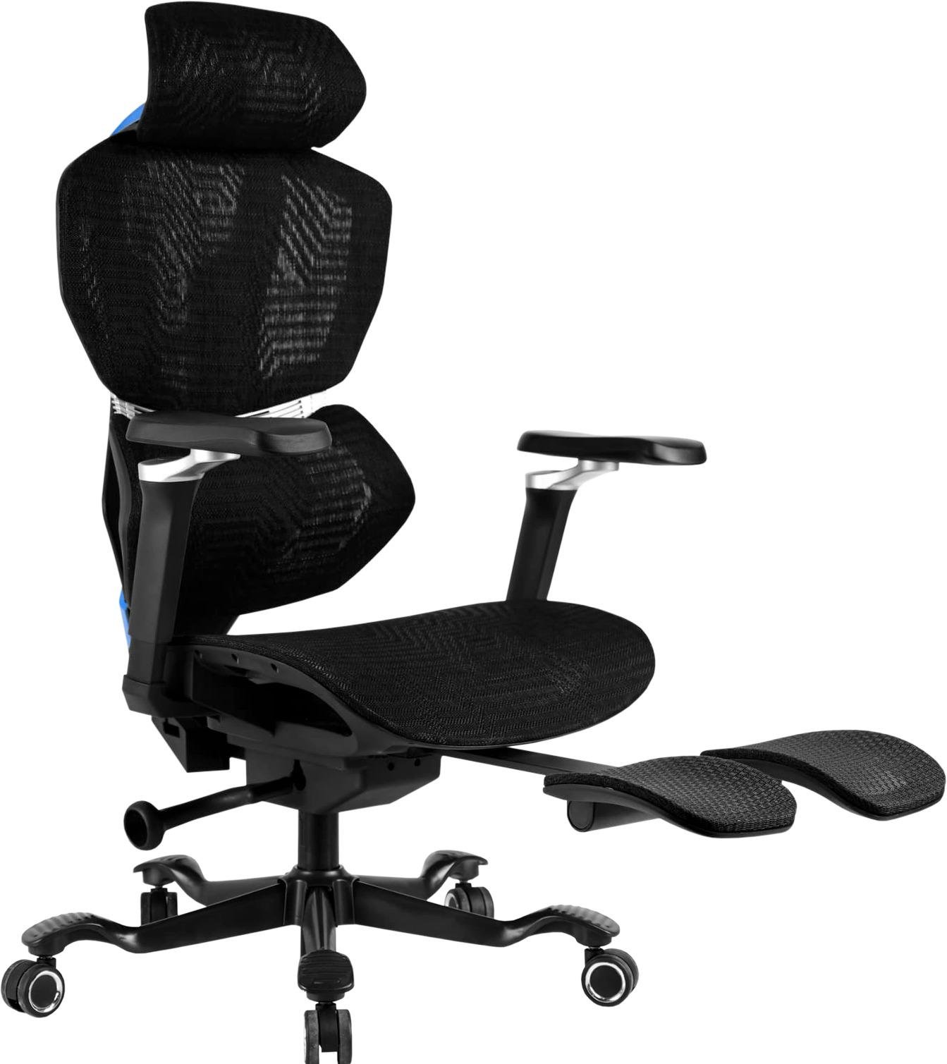 Кресло геймерское GT Racer X-7001 Black/Blue - фото 5 Кресло геймерское GT Racer X-7001 Black/Blue - фото 5