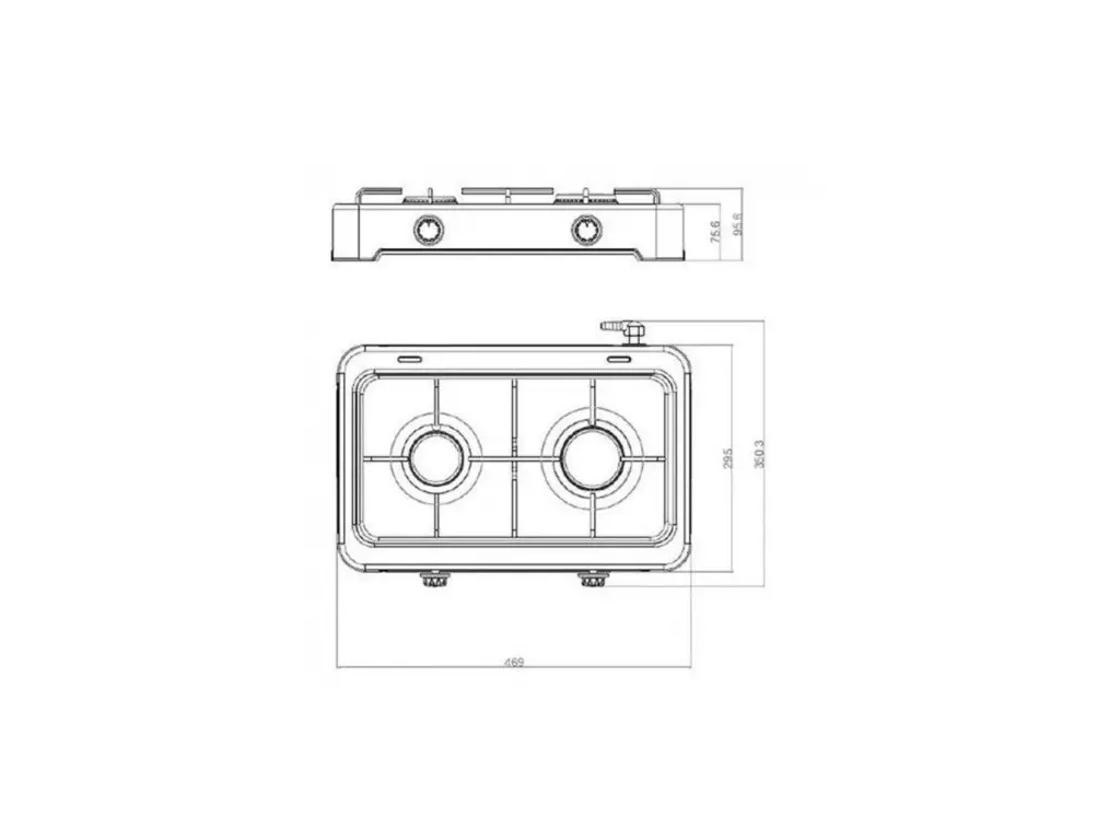 Газовая плита YUCEL O-200-LPG-black портативная настольная 2 x 1,85 кВт Черный (11966js) - фото 4 Газовая плита YUCEL O-200-LPG-black портативная настольная 2 x 1,85 кВт Черный (11966js) - фото 4