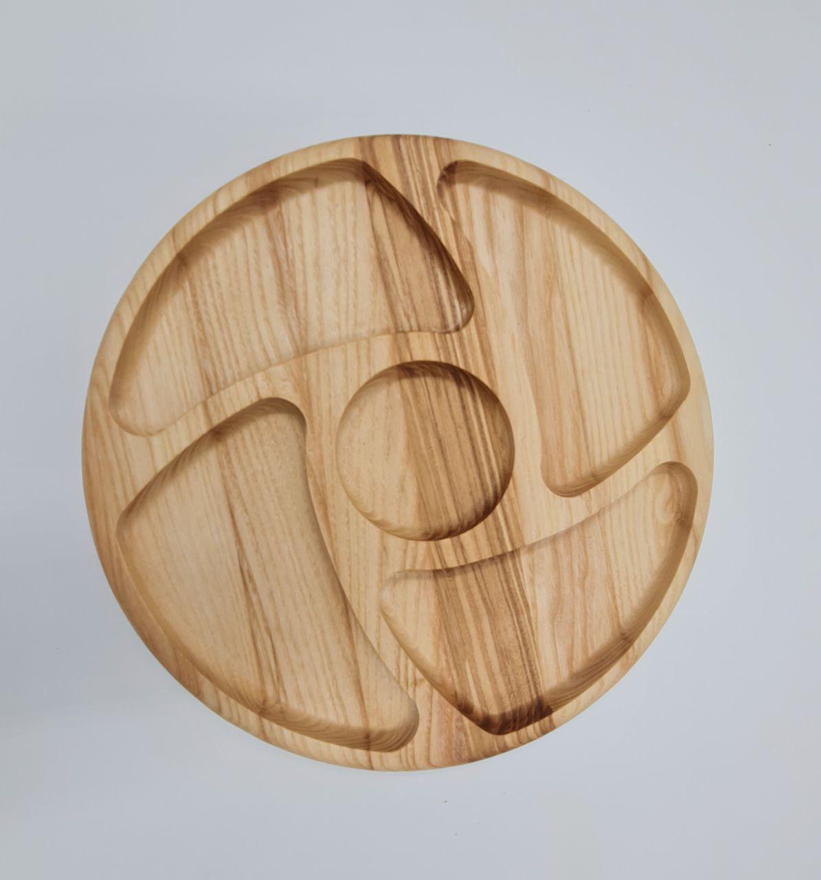 Дошка для сервірування дерев'яна d 30 см (IN36)