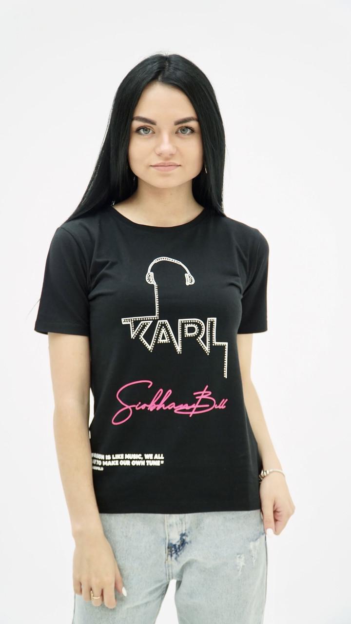 Футболка женская Karl Lagerfeld 80660 S Black