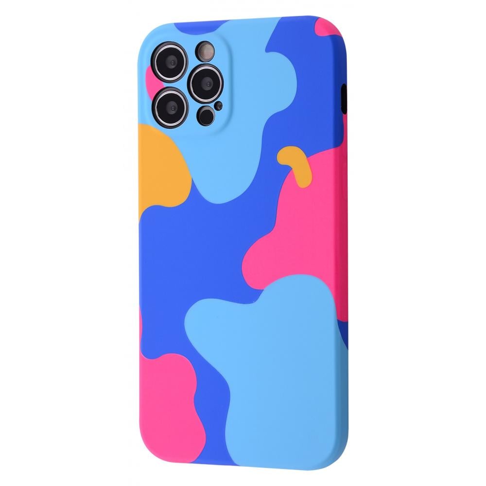 Чохол WAVE NEON X LUXO Minimalistic Case iPhone 13 Pro midnight blue/bright pink З малюнком