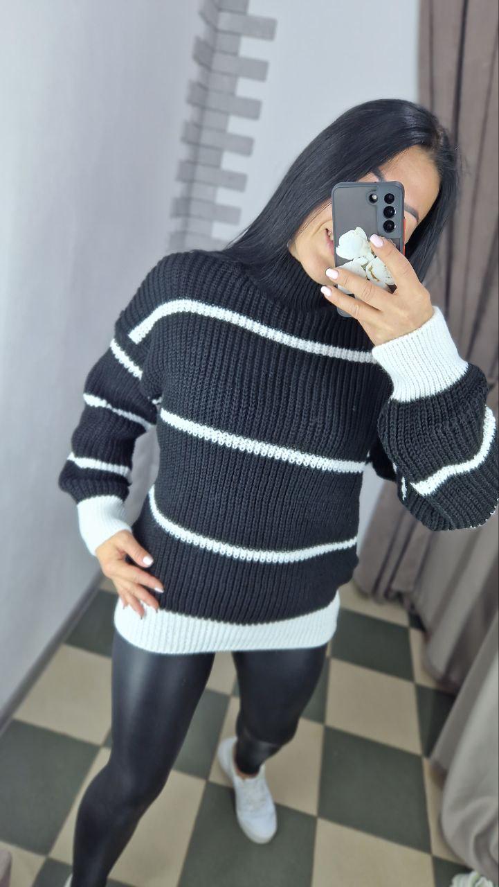 Светр жіночий Шантель р. 42-48 Чорний (16123-кх)