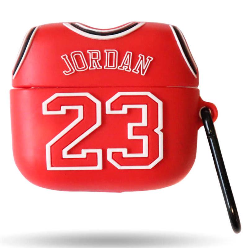 Футляр силіконовий Epik Brand для навушників AirPods Pro з карабіном Jordan Red (00000065962_3)