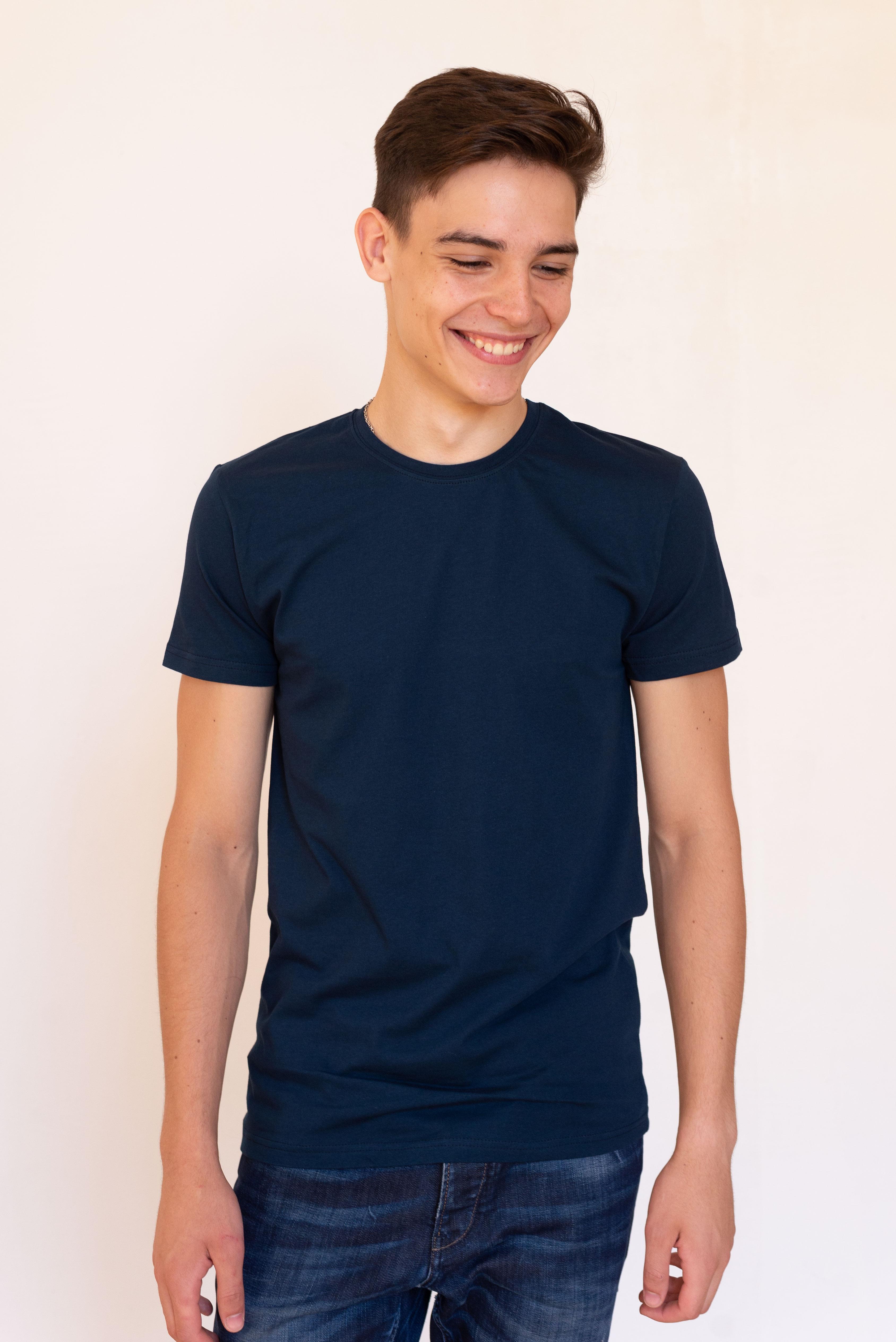 Футболка мужская Наталюкс 2XL Темно-синий (1213389402451)