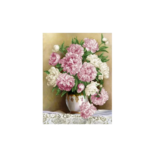 Схема для вишивки бісером Піони ЗПК-024 (1688368051)