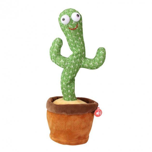 Танцующий кактус 120 песен с подсветкой Dancing Cactus - фото 1 Танцующий кактус 120 песен с подсветкой Dancing Cactus - фото 1