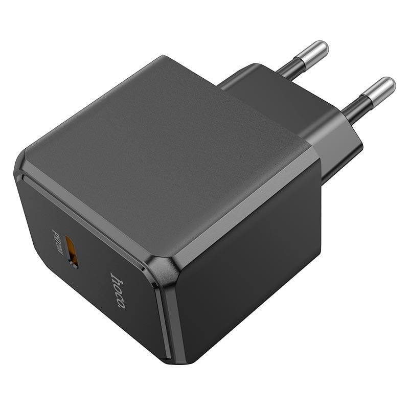 Адаптер сетевой Hoco Ocean single port charger CS13A 1type-C 20 W 3 A PD/QC Black (579409)