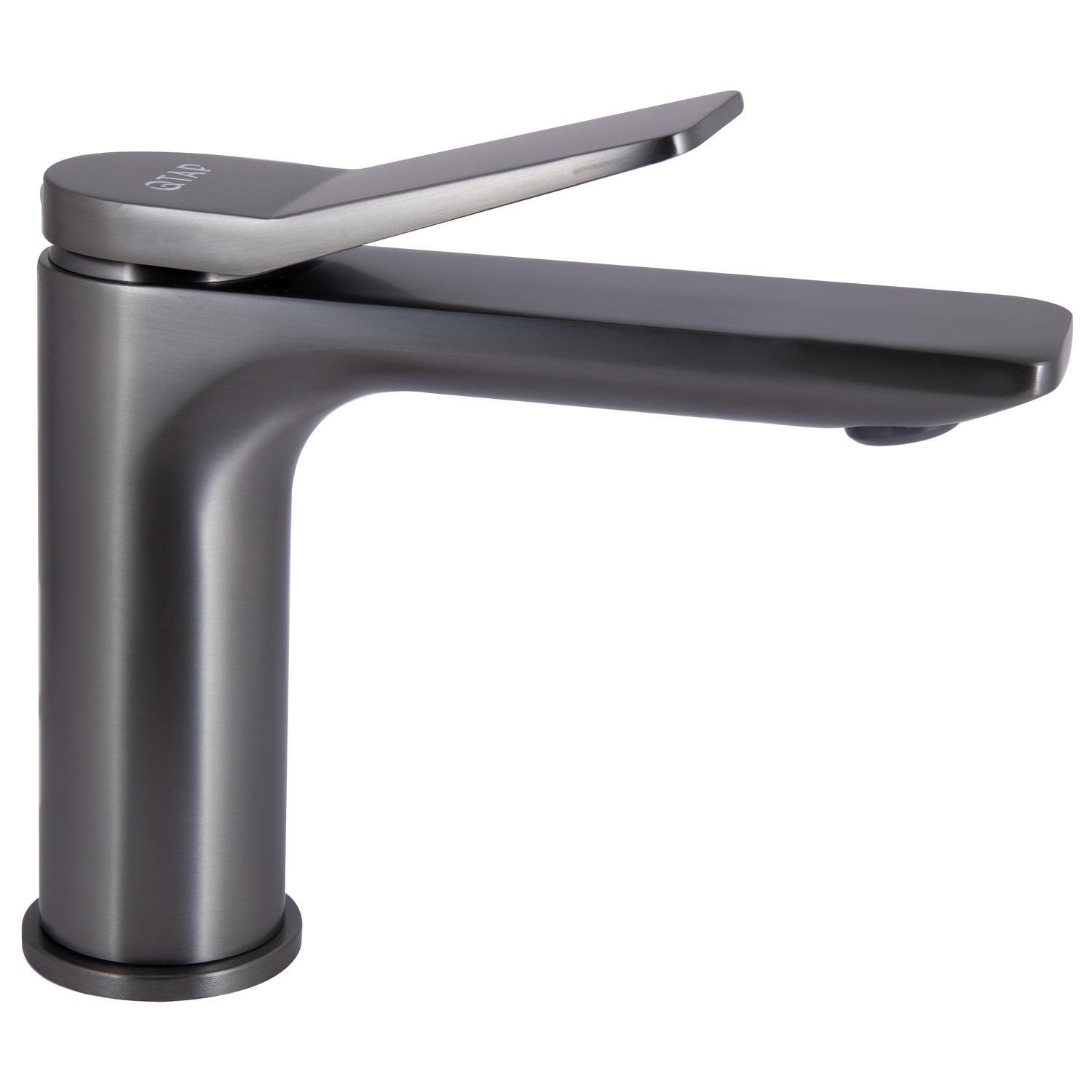 Змішувач для умивальника Q-tap Presto QTPRE270GRP45581 одноважільний Графітовий (235037)