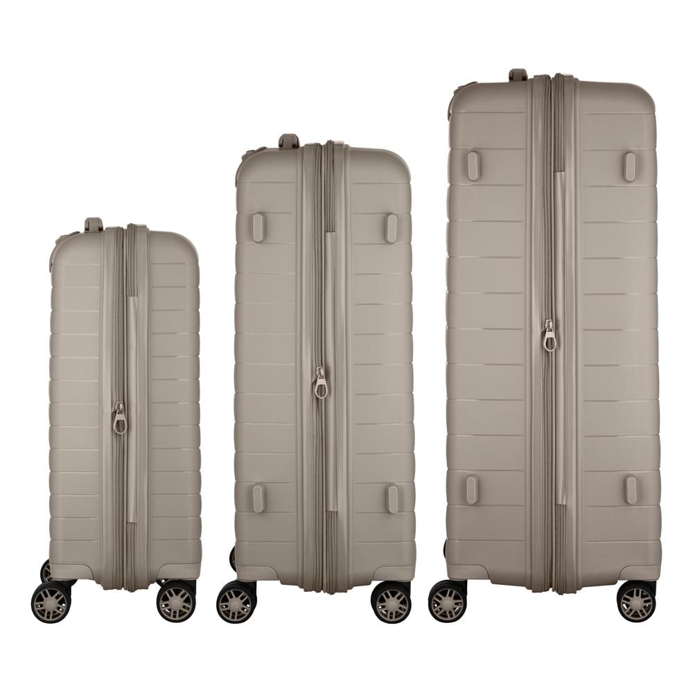 Набір валіз дорожніх 2E Aero поліпропілен замок TSA з 4 колесами S/M/L Серо-коричневый (2E-SPP-AERO-SET3-TP) - фото 5 Набір валіз дорожніх 2E Aero поліпропілен замок TSA з 4 колесами S/M/L Серо-коричневый (2E-SPP-AERO-SET3-TP) - фото 5