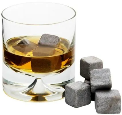 Камені для охолодження віскі Whiskey Stones 5512 9 шт. Сірий (12292499) - фото 2