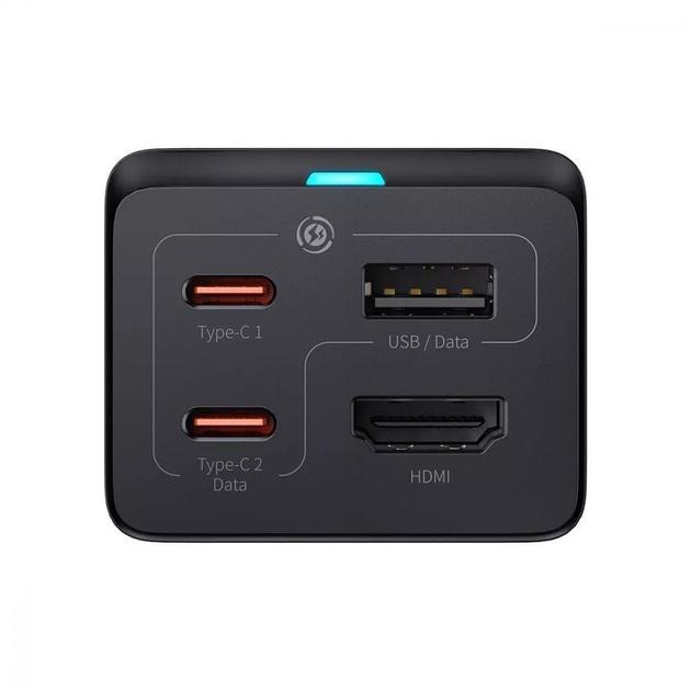 Зарядний пристрій Baseus GaN5 Pro 67W USB/Type-C/HDMI 1,5 м Кабель USB-C 100W - фото 7