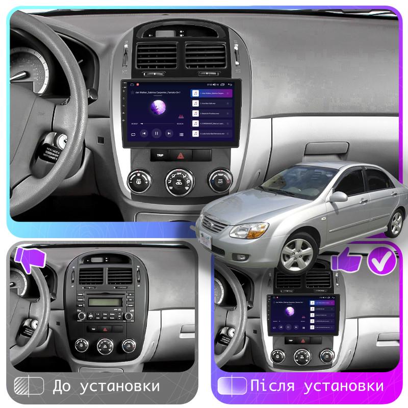 Автомагнитола штатная Lesko для Kia Cerato I Рестайлин 2006-9" 2/32Gb CarPlay/4G/Wi-Fi/GPS - фото 2