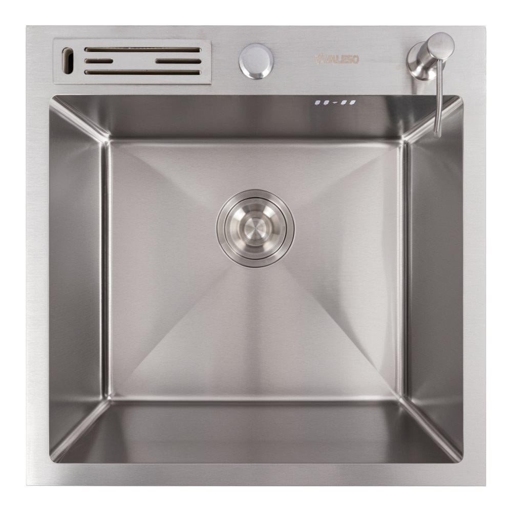 Мийка кухонна Valeso Handmade з підставкою для ножів 50х50 мм 3,0/0,8