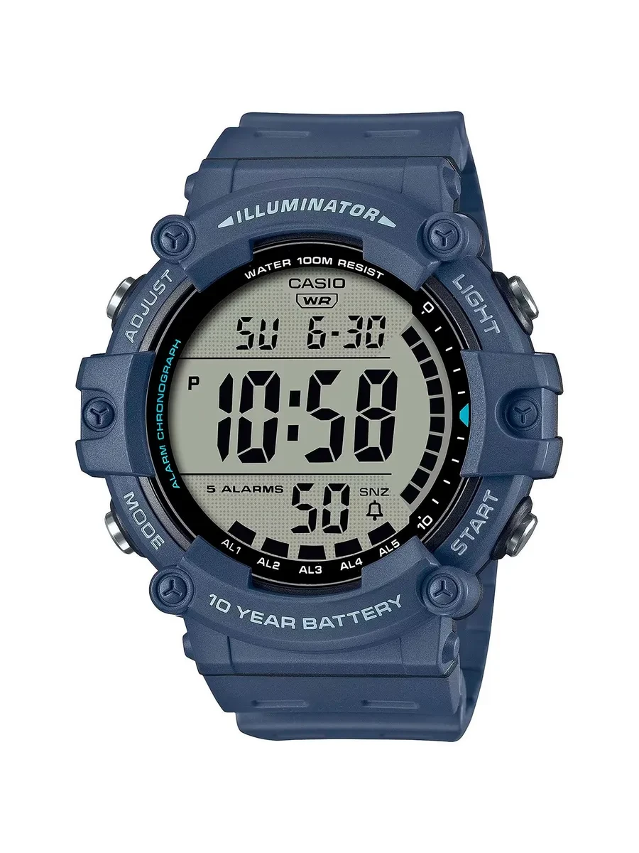 Часы спортивные электронные Casio AE-1500WH-2A с водозащитой 100M