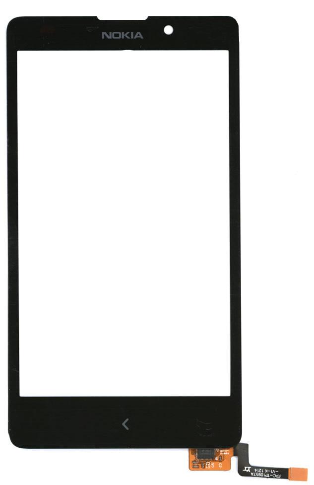 Тачскрин для смартфона Nokia XL Dual sim Чорний