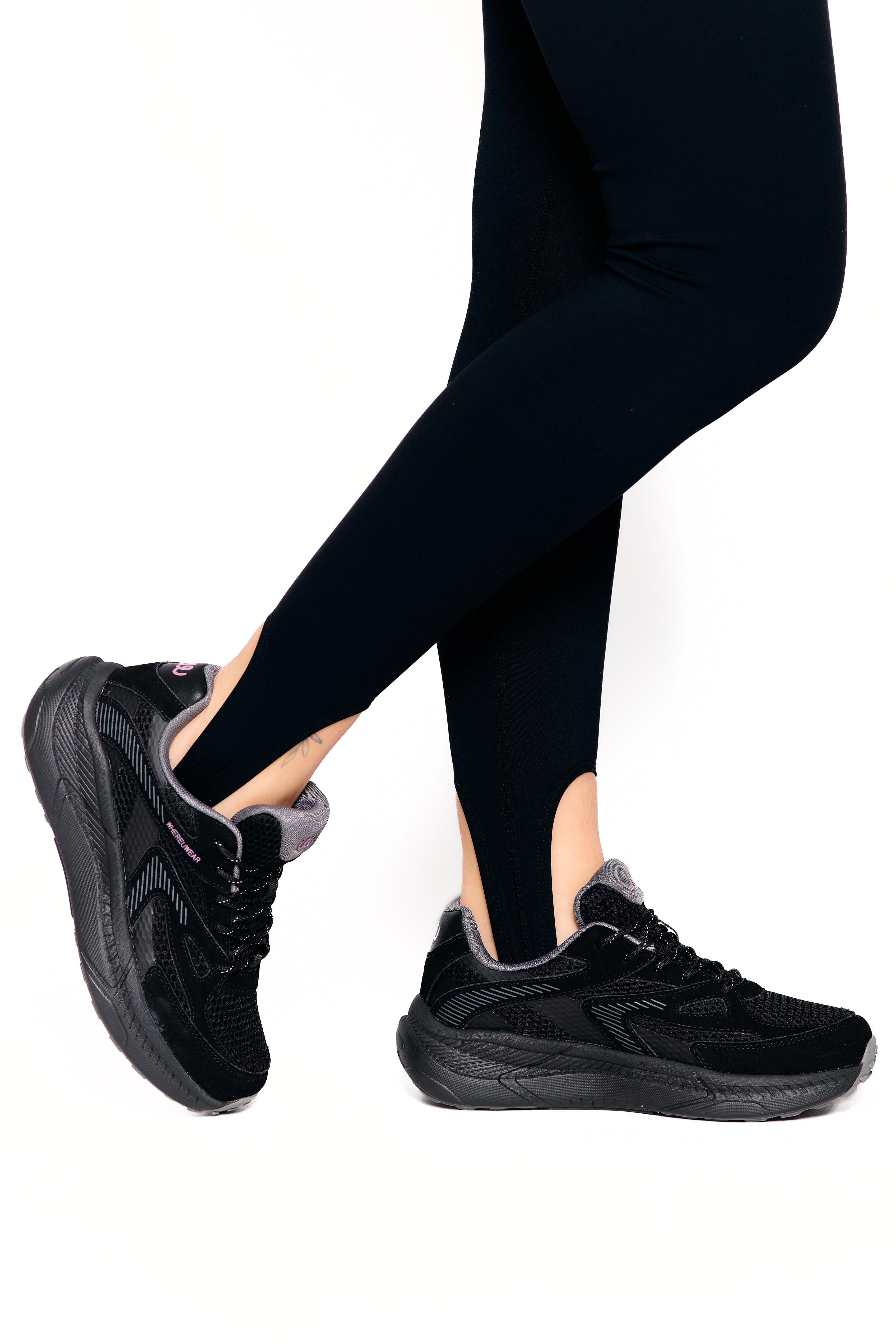 Кроссовки женские Where Uwear натуральная замша/текстиль 347042 р. 40 Черный (347042_40)