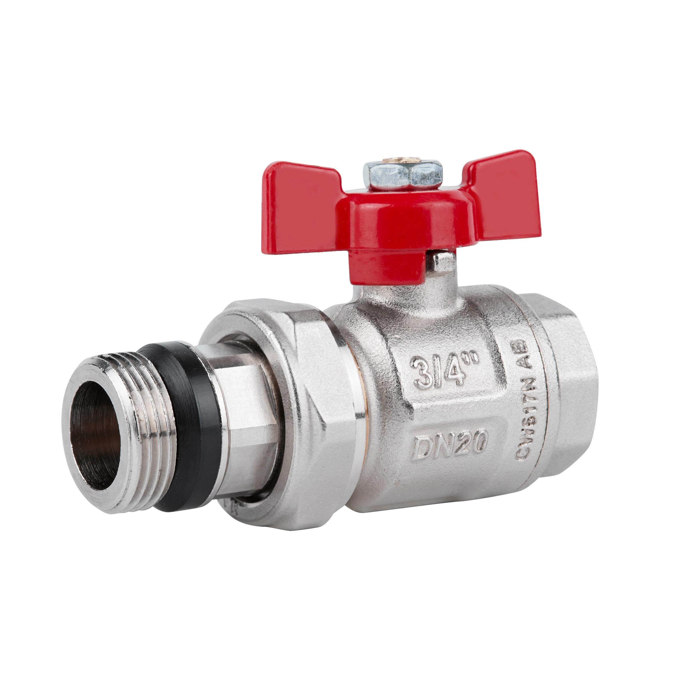Кран шаровой Icma Американка 3/4" с антипротечкой прямой №348 (15525)