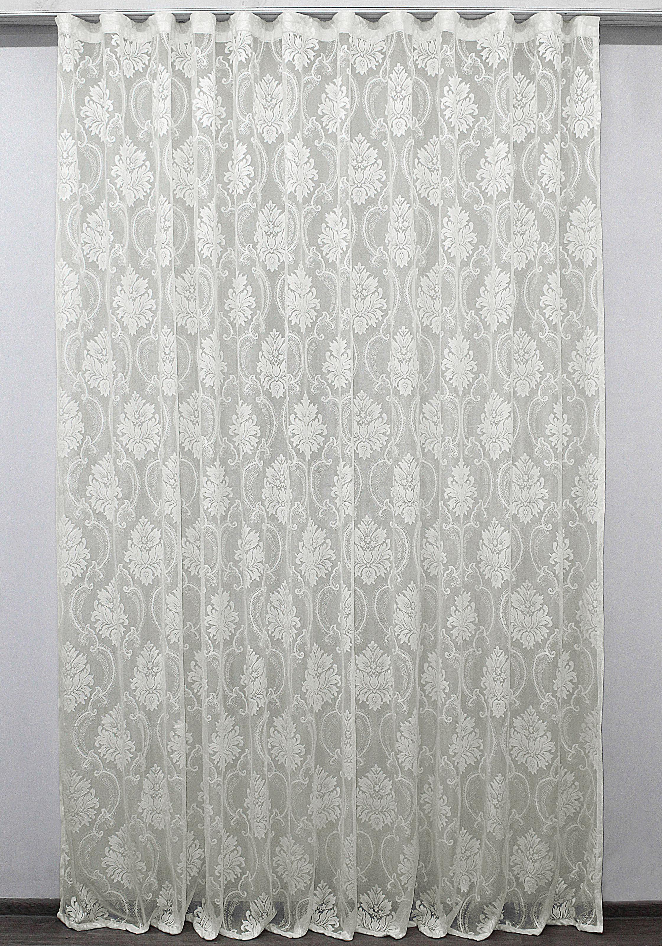 Тюль VR-Textil 1180т Розалия жаккард 300х270 см Кремовый (40-968) Тюль VR-Textil 1180т Розалия жаккард 300х270 см Кремовый (40-968)