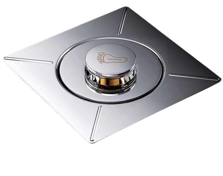 Трап для душа сливной квадрат нержавеющая сталь (37278)