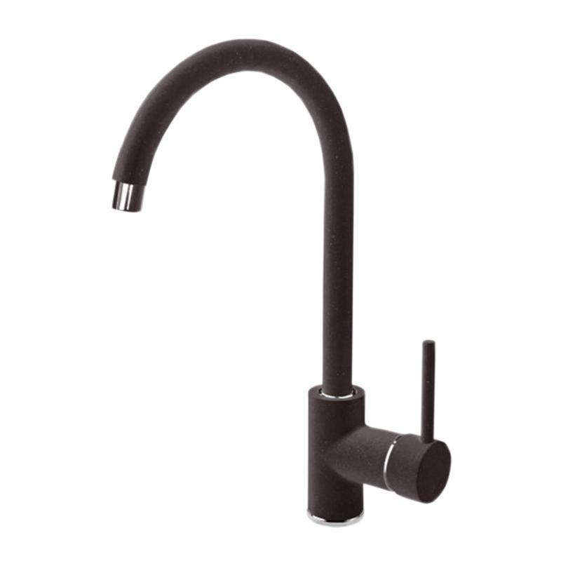 Смеситель кухонный Kraft 7001-C Черный (21512)